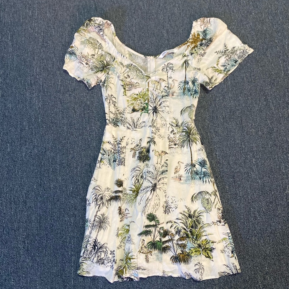 Zara tropical dress